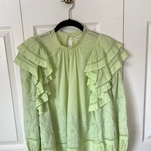 Ulla Johnson top sz 6 mint green